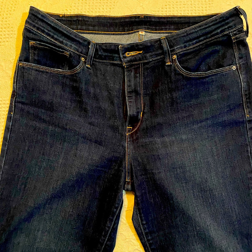 Levi Jeans, cuffed at the bottom
